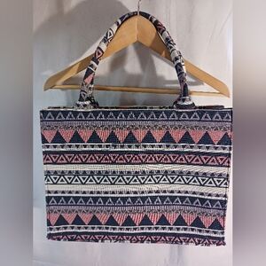 KULTURA WESTERN Tribal Aztec Print Handbag Bag Purse BRAND NEW